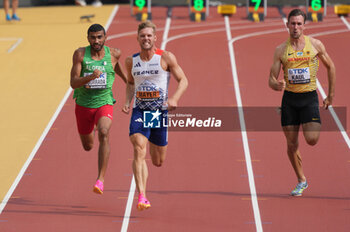 2023-08-25 - Kevin Mayer (FRA), Decathlon, 100 M during the World Athletics Championships 2023 on August 25, 2023 at Nemzeti Atletikai Kozpont in Budapest, Hungary - ATHLETICS - WORLD ATHLETICS CHAMPIONSHIPS 2023 - INTERNATIONALS - ATHLETICS