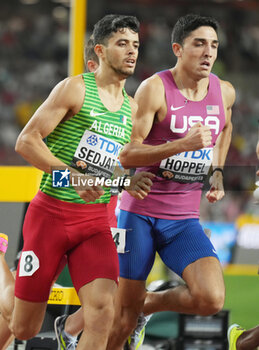 2023-08-26 - Djamel Sedjati (ALG) and Bryce Hoppel (USA), Men's 800 M during the World Athletics Championships 2023 on August 26, 2023 at Nemzeti Atletikai Kozpont in Budapest, Hungary - ATHLETICS - WORLD ATHLETICS CHAMPIONSHIPS 2023 - INTERNATIONALS - ATHLETICS