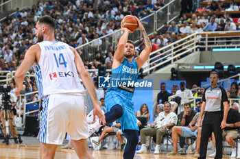 2023-08-04 - 77 LUKA DONCIC of Slovenia during the International Friendly match
between Greece and Slovenia at OAKA Stadium on August 4, 2023, in
Athens, Greece. - GREECE VS SLOVENIA - FRIENDLY MATCH - BASKETBALL