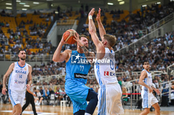 2023-08-04 - 77 LUKA DONCIC of Slovenia during the International Friendly match
between Greece and Slovenia at OAKA Stadium on August 4, 2023, in
Athens, Greece. - GREECE VS SLOVENIA - FRIENDLY MATCH - BASKETBALL