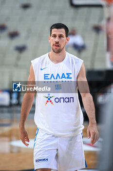2023-08-04 - 3 MIXALIS LOUNTZIS of Greece during the International Friendly 
match between Greece and Slovenia at OAKA Stadium on August 4, 2023, in Athens, Greece. - GREECE VS SLOVENIA - FRIENDLY MATCH - BASKETBALL
