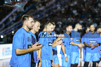 2023-08-04 - Slovenian National team before the International Friendly match
between Greece and Slovenia at OAKA Stadium on August 4, 2023, in Athens, Greece. - GREECE VS SLOVENIA - FRIENDLY MATCH - BASKETBALL