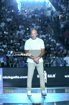 2023-08-04 - Retirement ceremony of Greek ex basketball player NICK GALIS before the International Friendly match between Greece and Slovenia at OAKA Stadium on August 4, 2023, in Athens, Greece. - GREECE VS SLOVENIA - FRIENDLY MATCH - BASKETBALL