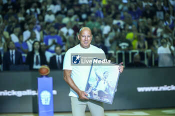 2023-08-04 - Retirement ceremony of Greek ex basketball player NICK GALIS before the International Friendly match between Greece and Slovenia at OAKA Stadium on August 4, 2023, in Athens, Greece. - GREECE VS SLOVENIA - FRIENDLY MATCH - BASKETBALL