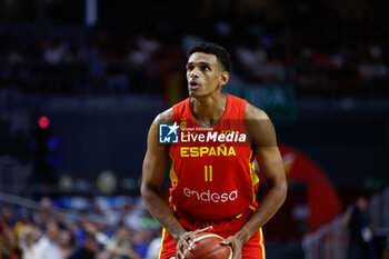 2023-08-04 - Seba Saiz of Spain during the international basketball friendly match between Spain and Venezuela on August 4, 2023 at Wizink Center pavilion in Madrid, Spain - BASKETBALL - FRIENDLY GAME - SPAIN V VENEZUELA - FRIENDLY MATCH - BASKETBALL