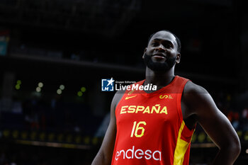2023-08-04 - Usman Garuba of Spain looks on during the international basketball friendly match between Spain and Venezuela on August 4, 2023 at Wizink Center pavilion in Madrid, Spain - BASKETBALL - FRIENDLY GAME - SPAIN V VENEZUELA - FRIENDLY MATCH - BASKETBALL