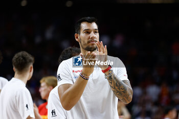 2023-08-04 - Willy Hernangomez is seen during the international basketball friendly match between Spain and Venezuela on August 4, 2023 at Wizink Center pavilion in Madrid, Spain - BASKETBALL - FRIENDLY GAME - SPAIN V VENEZUELA - FRIENDLY MATCH - BASKETBALL