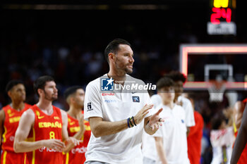 2023-08-04 - Rudy Fernandez is seen during the international basketball friendly match between Spain and Venezuela on August 4, 2023 at Wizink Center pavilion in Madrid, Spain - BASKETBALL - FRIENDLY GAME - SPAIN V VENEZUELA - FRIENDLY MATCH - BASKETBALL