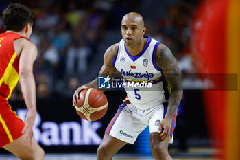 2023-08-04 - Gregory Vargas of Venezuela during the international basketball friendly match between Spain and Venezuela on August 4, 2023 at Wizink Center pavilion in Madrid, Spain - BASKETBALL - FRIENDLY GAME - SPAIN V VENEZUELA - FRIENDLY MATCH - BASKETBALL