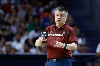 2023-08-04 - Fernando Duro, head coach of Venezuela during the international basketball friendly match between Spain and Venezuela on August 4, 2023 at Wizink Center pavilion in Madrid, Spain - BASKETBALL - FRIENDLY GAME - SPAIN V VENEZUELA - FRIENDLY MATCH - BASKETBALL