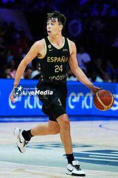 2023-08-13 - Juan Nunez of Spain during City of Malaga Tournament for the Centenary of the FEB, Friendly basketball match between Spain and United States on August 13, 2023 at Palacio de Deportes Jose Maria Martin Carpena in Malaga, Spain - BASKETBALL - FRIENDLY GAME - SPAIN V UNITED STATES - FRIENDLY MATCH - BASKETBALL