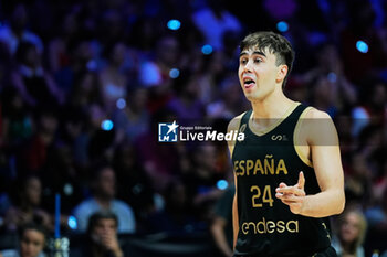 2023-08-13 - Juan Nunez of Spain during City of Malaga Tournament for the Centenary of the FEB, Friendly basketball match between Spain and United States on August 13, 2023 at Palacio de Deportes Jose Maria Martin Carpena in Malaga, Spain - BASKETBALL - FRIENDLY GAME - SPAIN V UNITED STATES - FRIENDLY MATCH - BASKETBALL