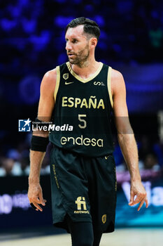 2023-08-13 - Rudy Fernandez of Spain during City of Malaga Tournament for the Centenary of the FEB, Friendly basketball match between Spain and United States on August 13, 2023 at Palacio de Deportes Jose Maria Martin Carpena in Malaga, Spain - BASKETBALL - FRIENDLY GAME - SPAIN V UNITED STATES - FRIENDLY MATCH - BASKETBALL
