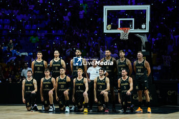 2023-08-13 - Team of Spain during City of Malaga Tournament for the Centenary of the FEB, Friendly basketball match between Spain and United States on August 13, 2023 at Palacio de Deportes Jose Maria Martin Carpena in Malaga, Spain - BASKETBALL - FRIENDLY GAME - SPAIN V UNITED STATES - FRIENDLY MATCH - BASKETBALL