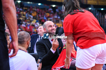 2023-09-17 - Vassilis Spanoulis signing autographs after his honoring day at Peace and Friendship Stadium on September 17, 2023, in Athens, Greece. - OLYMPIACOS BC HONORING VASSILIS SPANOULIS, FRIENDLY MATCH OLYMPIACOS VS OLIMPIA MILANO - FRIENDLY MATCH - BASKETBALL