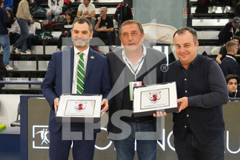 2023-03-30 - President FIP give a prize to general managers of two teams  
FINAL EIGHT ITALY CUP
Famila Wuber Schio - Passalacqua Ragusa  - QUARTER FINALS - FAMILA WEBER SCHIO VS PASSALACQUA RAGUSA - WOMEN ITALIAN CUP - BASKETBALL