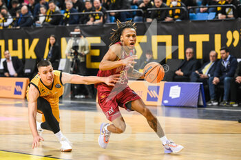 15/03/2023 - 24 DARON RUSSELL of Galatasaray Nef during the Round of 16, match between AEK BC and Galatasaray Nef at Ano Liossia Olympic Hall on Wednesday 15 March 2023, in Athens, Greece. - AEK BC VS GALATASARAY NEF - CHAMPIONS LEAGUE - BASKET