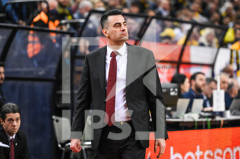 15/03/2023 - Head Coach ANDREAS PISTIOLIS of Galatasaray Nef during the Round of 16, match between AEK BC and Galatasaray Nef at Ano Liossia Olympic Hall on Wednesday 15 March 2023, in Athens, Greece. - AEK BC VS GALATASARAY NEF - CHAMPIONS LEAGUE - BASKET