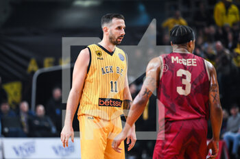 15/03/2023 - 11 VLADO JANKOVIC of AEK BC during the Round of 16, match between AEK BC and Galatasaray Nef at Ano Liossia Olympic Hall on Wednesday 15 March 2023, in Athens, Greece. - AEK BC VS GALATASARAY NEF - CHAMPIONS LEAGUE - BASKET