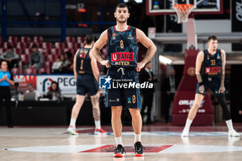 2023-12-05 - Marco Spissu during the Umana Reyer Venezia vs London Lions at the Palasport Taliercio in Venice, Italy on December 5, 2023 - UMANA REYER VENEZIA VS LONDON LIONS - EUROCUP - BASKETBALL