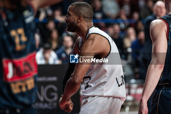 2023-12-05 - Celebration of Taylor Morgan during the Umana Reyer Venezia vs London Lions at the Palasport Taliercio in Venice, Italy on December 5, 2023 - UMANA REYER VENEZIA VS LONDON LIONS - EUROCUP - BASKETBALL