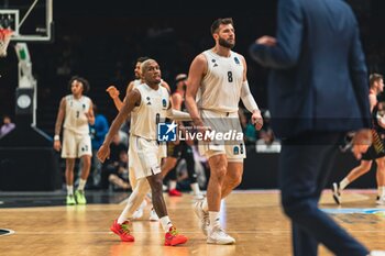 2023-12-26 - T.J. SHORTS II (Paris) and Leon KRATZER (Paris) during the BKT EuroCup basketball match between Paris Basketball and London Lions on December 26, 2023 at Halle Georges Carpentier in Paris, France - BASKETBALL - EUROCUP - PARIS V LONDON LIONS - EUROCUP - BASKETBALL
