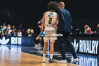 2023-12-26 - Nadir HIFI (Paris) and Coach Tuomas Lisalo (Paris) during the BKT EuroCup basketball match between Paris Basketball and London Lions on December 26, 2023 at Halle Georges Carpentier in Paris, France - BASKETBALL - EUROCUP - PARIS V LONDON LIONS - EUROCUP - BASKETBALL