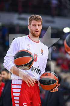 2023-01-06 - 0 THOMAS WALKUP of Olympiacos Piraeus during the Euroleague, Round 17, match between Olympiacos Piraeus and EA7 Emporio Armani Milan at Peace And Friendship Stadium on January 6, 2023 in Athens, Greece. - OLYMPIACOS VS EA7 EMPORIO ARMANI - EUROLEAGUE - BASKETBALL