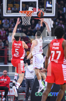 2023-01-06 - 12 BILLY BARON of EA7 Emporio Armani Milan during the Euroleague, Round 17, match between Olympiacos Piraeus and EA7 Emporio Armani Milan at Peace And Friendship Stadium on January 6, 2023 in Athens, Greece. - OLYMPIACOS VS EA7 EMPORIO ARMANI - EUROLEAGUE - BASKETBALL