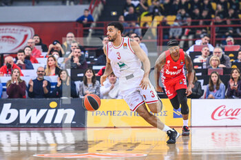 2023-01-06 - 3 NAZ MITROU-LONG of EA7 Emporio Armani Milan during the Euroleague, Round 17, match between Olympiacos Piraeus and EA7 Emporio Armani Milan at Peace And Friendship Stadium on January 6, 2023 in Athens, Greece. - OLYMPIACOS VS EA7 EMPORIO ARMANI - EUROLEAGUE - BASKETBALL