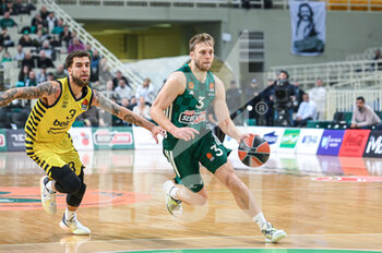 10/01/2023 - 3 NATE WOLTERS of Panathinaikos BC during the Euroleague, Round 18, match between Panathinaikos BC and Fenerbahce Beko Istanbul at Oaka Altion on January 10, 2023 in Athens, Greece. - PANATHINAIKOS BC VS FENERBAHCE - EUROLEAGUE - BASKET