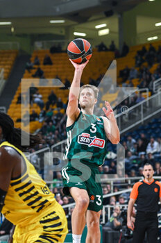 10/01/2023 - 3 NATE WOLTERS of Panathinaikos BC during the Euroleague, Round 18, match between Panathinaikos BC and Fenerbahce Beko Istanbul at Oaka Altion on January 10, 2023 in Athens, Greece. - PANATHINAIKOS BC VS FENERBAHCE - EUROLEAGUE - BASKET