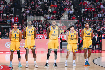 2023-01-27 - Players of Maccabi during the Euroleague, Round 21, match between Olympiacos Piraeus and Maccabi Playtika Tel Aviv at Peace and Friendship Stadium on January 27, 2023 in Athens, Greece. - OLYMPIACOS PIRAEUS VS MACCABI PLAYTIKA TEL AVIV - EUROLEAGUE - BASKETBALL