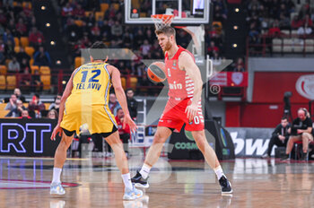 2023-01-27 - 0 THOMAS WALKUP of Olympiacos Piraeus during the Euroleague, Round 21, match between Olympiacos Piraeus and Maccabi Playtika Tel Aviv at Peace and Friendship Stadium on January 27, 2023 in Athens, Greece. - OLYMPIACOS PIRAEUS VS MACCABI PLAYTIKA TEL AVIV - EUROLEAGUE - BASKETBALL