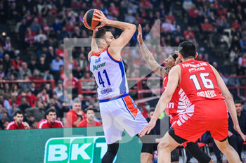 2023-02-03 - 41 ANTE ZIZIC of Anadolu Efes during the Euroleague, Round 23, match between Olympiacos Piraeus and Anadolu Efes at Peace and Friendship Stadium on February 3, 2023, in Athens, Greece. - OLYMPIACOS PIRAEUS VS ANADOLU EFES - EUROLEAGUE - BASKETBALL