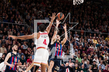 2023-02-24 - Nico Laprovittola of FC Barcelona in action against Jaron Blossomgame of AS Monaco during the Turkish Airlines EuroLeague basketball match between FC Barcelona and AS Monaco on February 24, 2023 at Palau Blaugrana in Barcelona, Spain - BASKETBALL - EUROLEAGUE - FC BARCELONA V AS MONACO - EUROLEAGUE - BASKETBALL