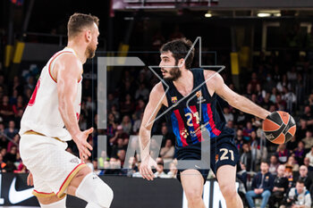 2023-02-24 - Alex Abrines of FC Barcelona during the Turkish Airlines EuroLeague basketball match between FC Barcelona and AS Monaco on February 24, 2023 at Palau Blaugrana in Barcelona, Spain - BASKETBALL - EUROLEAGUE - FC BARCELONA V AS MONACO - EUROLEAGUE - BASKETBALL