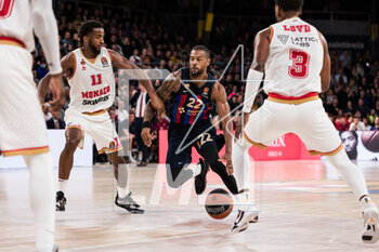 2023-02-24 - Cory Higgins of FC Barcelona during the Turkish Airlines EuroLeague basketball match between FC Barcelona and AS Monaco on February 24, 2023 at Palau Blaugrana in Barcelona, Spain - BASKETBALL - EUROLEAGUE - FC BARCELONA V AS MONACO - EUROLEAGUE - BASKETBALL