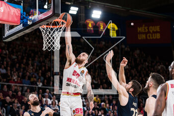 2023-02-24 - Mike James of AS Monaco during the Turkish Airlines EuroLeague basketball match between FC Barcelona and AS Monaco on February 24, 2023 at Palau Blaugrana in Barcelona, Spain - BASKETBALL - EUROLEAGUE - FC BARCELONA V AS MONACO - EUROLEAGUE - BASKETBALL