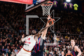 2023-02-24 - John Brown of AS Monaco during the Turkish Airlines EuroLeague basketball match between FC Barcelona and AS Monaco on February 24, 2023 at Palau Blaugrana in Barcelona, Spain - BASKETBALL - EUROLEAGUE - FC BARCELONA V AS MONACO - EUROLEAGUE - BASKETBALL