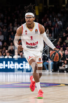 2023-02-24 - Chima Moneke of AS Monaco during the Turkish Airlines EuroLeague basketball match between FC Barcelona and AS Monaco on February 24, 2023 at Palau Blaugrana in Barcelona, Spain - BASKETBALL - EUROLEAGUE - FC BARCELONA V AS MONACO - EUROLEAGUE - BASKETBALL