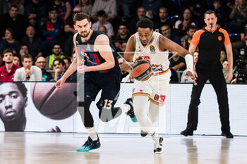 2023-02-24 - Jordan Loyd of AS Monaco in action against Tomas Satoransky of FC Barcelona during the Turkish Airlines EuroLeague basketball match between FC Barcelona and AS Monaco on February 24, 2023 at Palau Blaugrana in Barcelona, Spain - BASKETBALL - EUROLEAGUE - FC BARCELONA V AS MONACO - EUROLEAGUE - BASKETBALL