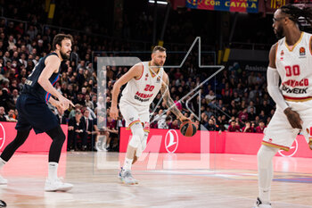 2023-02-24 - Donatas Motiejunas of AS Monaco during the Turkish Airlines EuroLeague basketball match between FC Barcelona and AS Monaco on February 24, 2023 at Palau Blaugrana in Barcelona, Spain - BASKETBALL - EUROLEAGUE - FC BARCELONA V AS MONACO - EUROLEAGUE - BASKETBALL
