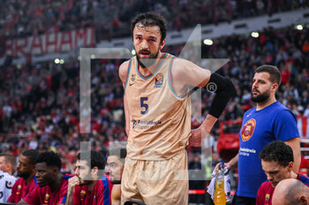 2023-03-07 - 5 SERTAC SANLI of FC Barcelona during the Euroleague, Round 27, match between Olympiacos Piraeus and FC Barcelona at Peace and Friendship Stadium on March 7, 2023, in Athens, Greece. - OLYMPIACOS PIRAEUS VS FC BARCELONA - EUROLEAGUE - BASKETBALL