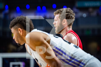 16/03/2023 - Nicolo Melli (EA7 Emporio Armani Olimpia Milano) and Edy Tavares (Real Madrid) during the basketball match between Real Madrid and EA7 Emporio Armani Olimpia Milano valid for the matchday 29 of the Euroleague played at Wizink Center in Madrid on Thursday 16 March 2023 - REAL MADRID VS EA7 EMPORIO ARMANI MILANO - EUROLEAGUE - BASKET