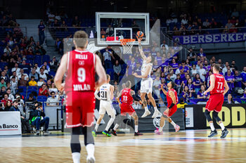 2023-03-16 - Gabriel Deck (Real Madrid) in action during the basketball match between Real Madrid and EA7 Emporio Armani Olimpia Milano valid for the matchday 29 of the Euroleague played at Wizink Center in Madrid on Thursday 16 March 2023 - REAL MADRID VS EA7 EMPORIO ARMANI MILANO - EUROLEAGUE - BASKETBALL