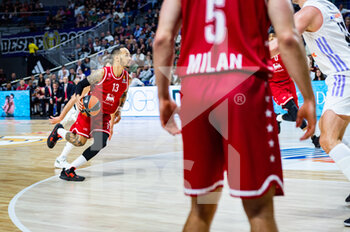16/03/2023 - Shabazz Napier (EA7 Emporio Armani Olimpia Milano) in action during the basketball match between Real Madrid and EA7 Emporio Armani Olimpia Milano valid for the matchday 29 of the Euroleague played at Wizink Center in Madrid on Thursday 16 March 2023 - REAL MADRID VS EA7 EMPORIO ARMANI MILANO - EUROLEAGUE - BASKET