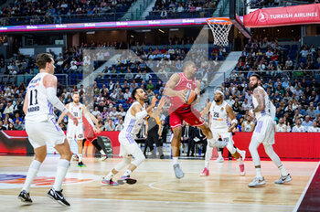16/03/2023 - Kyle Hines (EA7 Emporio Armani Olimpia Milano) in action during the basketball match between Real Madrid and EA7 Emporio Armani Olimpia Milano valid for the matchday 29 of the Euroleague played at Wizink Center in Madrid on Thursday 16 March 2023 - REAL MADRID VS EA7 EMPORIO ARMANI MILANO - EUROLEAGUE - BASKET