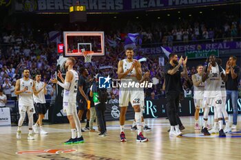 2023-05-10 - 10th May 2023; Wizink Center; Madrid; Spain; Turkish Airlines Euroleague Basketball; Playoff Game 5; Real Madrid vs Partizan Mozzart Bet Belgrade; players of Real Madrid win 3-1 against Partizan 900/Cordon Press - 10TH MAY 2023; TURKISH AIRLINES EUROLEAGUE BASKETBALL; PLAYOFF GAME 5; REAL MADRID VS PARTIZAN MOZZART BET BELGRADE; - EUROLEAGUE - BASKETBALL