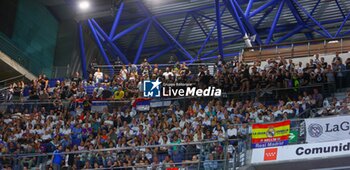 2023-05-10 - 10th May 2023; Wizink Center; Madrid; Spain; Turkish Airlines Euroleague Basketball; Playoff Game 5; Real Madrid vs Partizan Mozzart Bet Belgrade; fans of Partizan 900/Cordon Press - 10TH MAY 2023; TURKISH AIRLINES EUROLEAGUE BASKETBALL; PLAYOFF GAME 5; REAL MADRID VS PARTIZAN MOZZART BET BELGRADE; - EUROLEAGUE - BASKETBALL